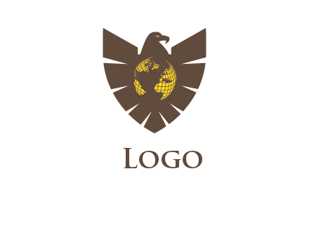 wings shield eagle logo