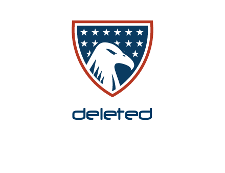eagle head in USA shield logo