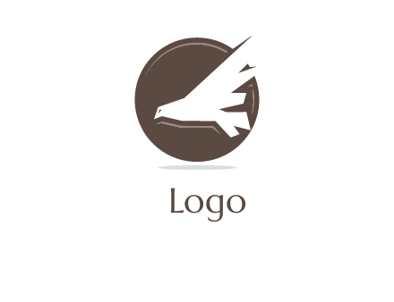 bird icon in circle logo