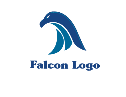 falcon head abstract logo