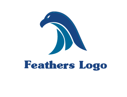 falcon head abstract logo
