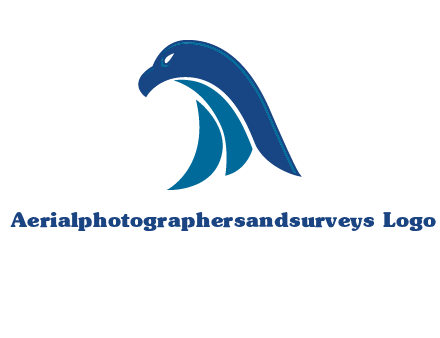 falcon head abstract logo
