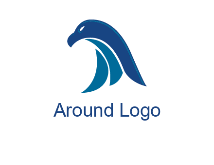 falcon head abstract logo