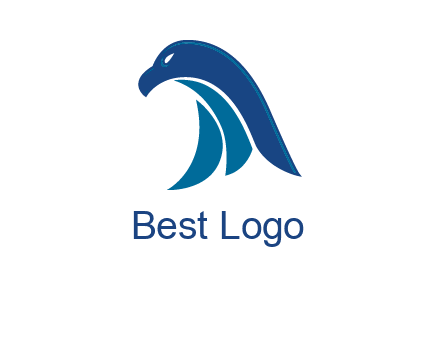 falcon head abstract logo