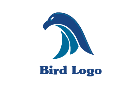 falcon head abstract logo