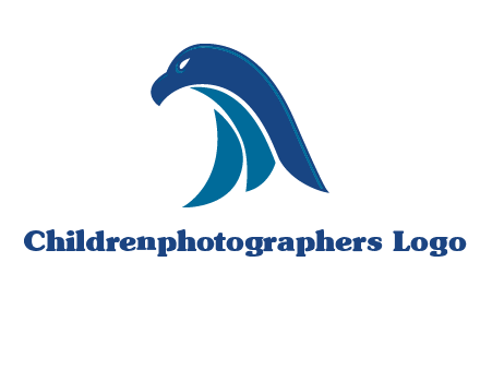 falcon head abstract logo