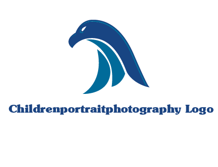 falcon head abstract logo