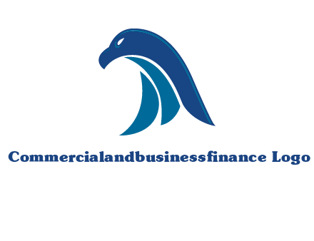 falcon head abstract logo