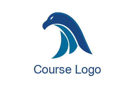 falcon head abstract logo