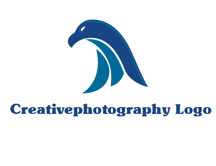 falcon head abstract logo