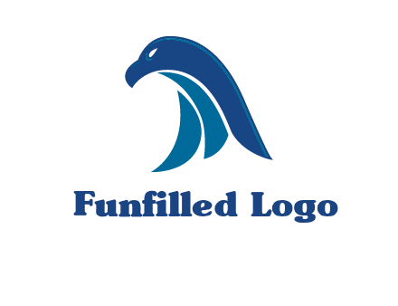 falcon head abstract logo