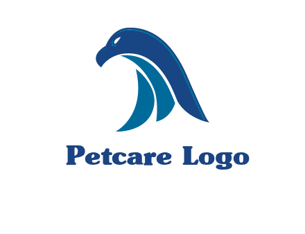 falcon head abstract logo