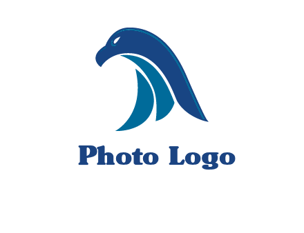 falcon head abstract logo
