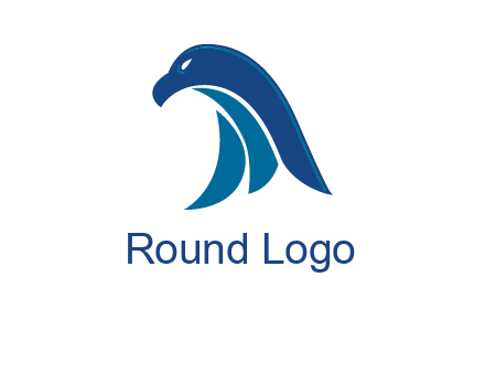 falcon head abstract logo