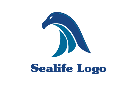 falcon head abstract logo