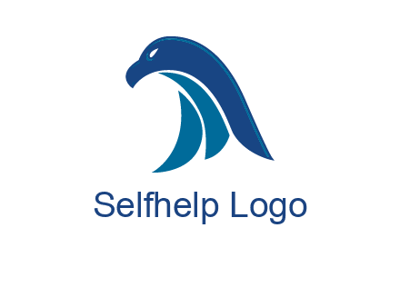 falcon head abstract logo