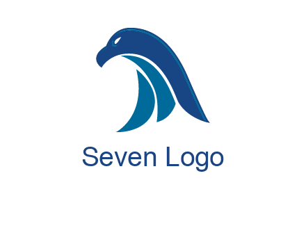 falcon head abstract logo
