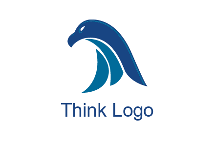 falcon head abstract logo