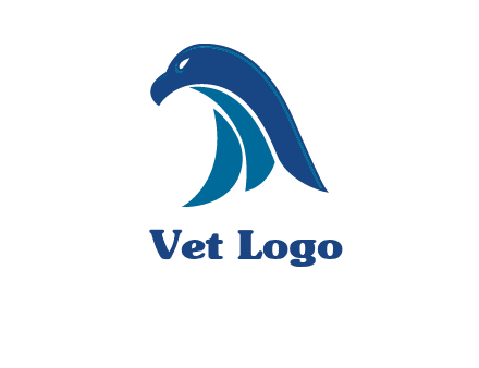 falcon head abstract logo