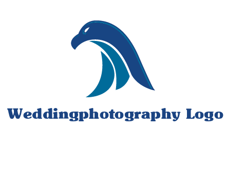falcon head abstract logo