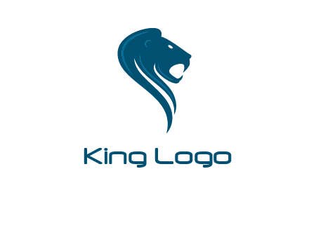side face of lion logo
