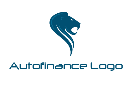side face of lion logo