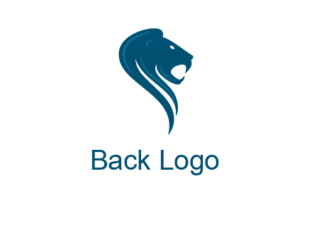 side face of lion logo