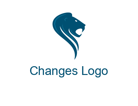 side face of lion logo