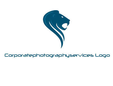 side face of lion logo