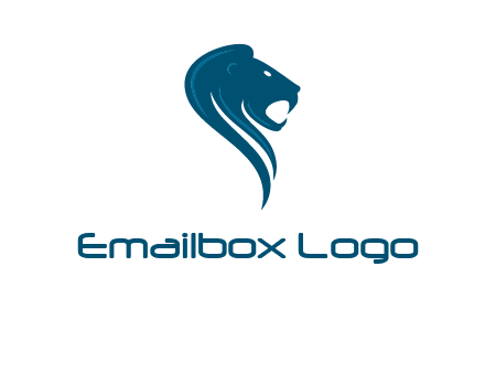 side face of lion logo