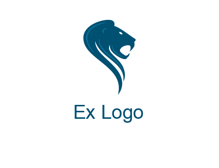 side face of lion logo