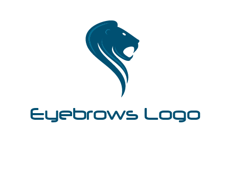 side face of lion logo