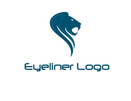 side face of lion logo