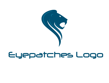 side face of lion logo