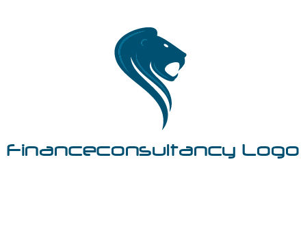side face of lion logo