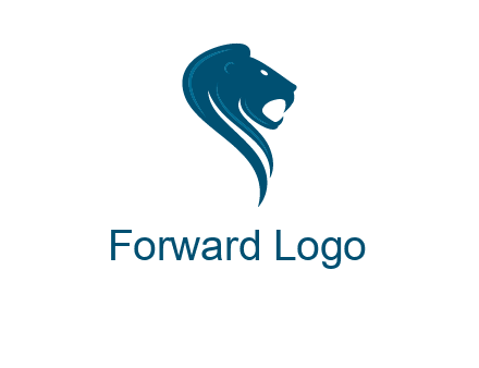 side face of lion logo