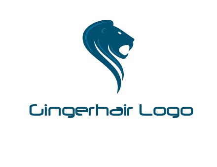 side face of lion logo