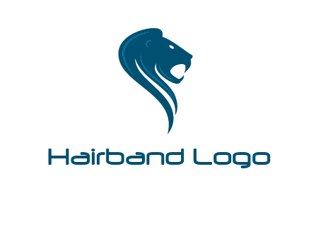 side face of lion logo