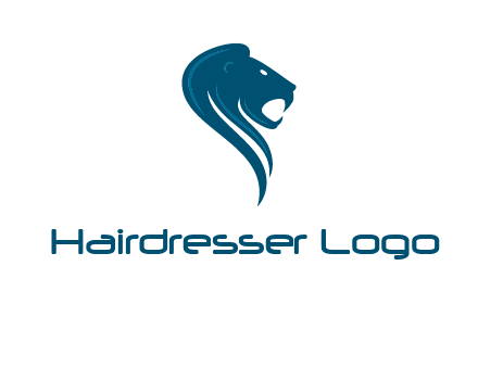 side face of lion logo