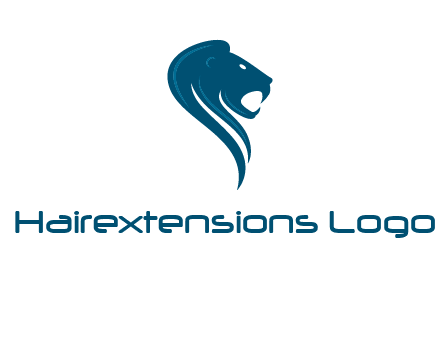 side face of lion logo