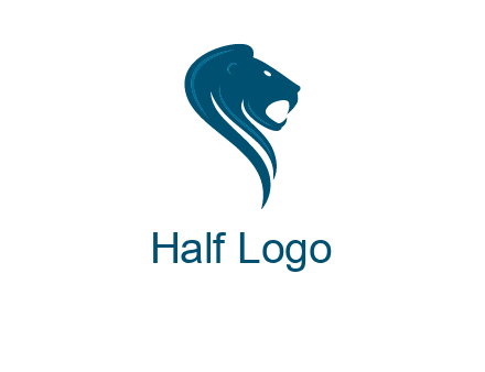side face of lion logo