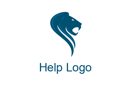side face of lion logo