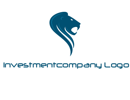 side face of lion logo