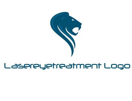 side face of lion logo
