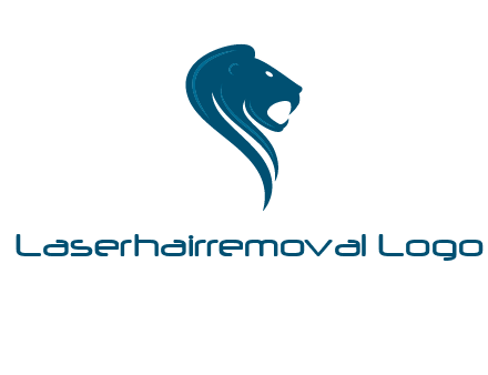 side face of lion logo