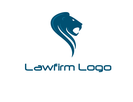 side face of lion logo