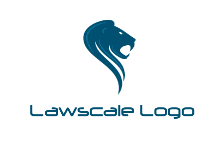 side face of lion logo