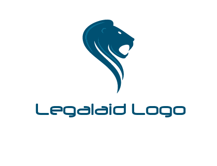 side face of lion logo