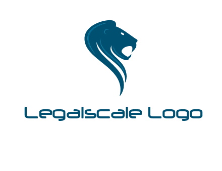 side face of lion logo