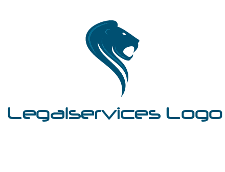 side face of lion logo